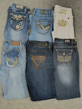 #121 Ladies premium Y2K Flared Jeans -10