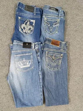 #173 Ladies Y2K Flared Jeans -16