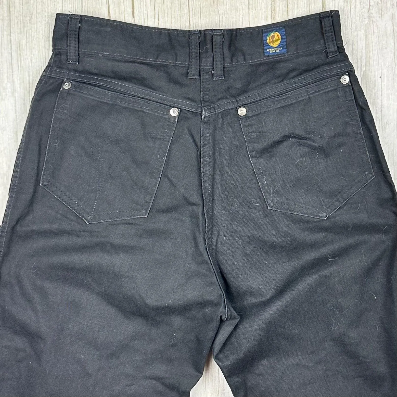 1970's AMCO Peaches Vintage Rare Australian Made Black Jeans
