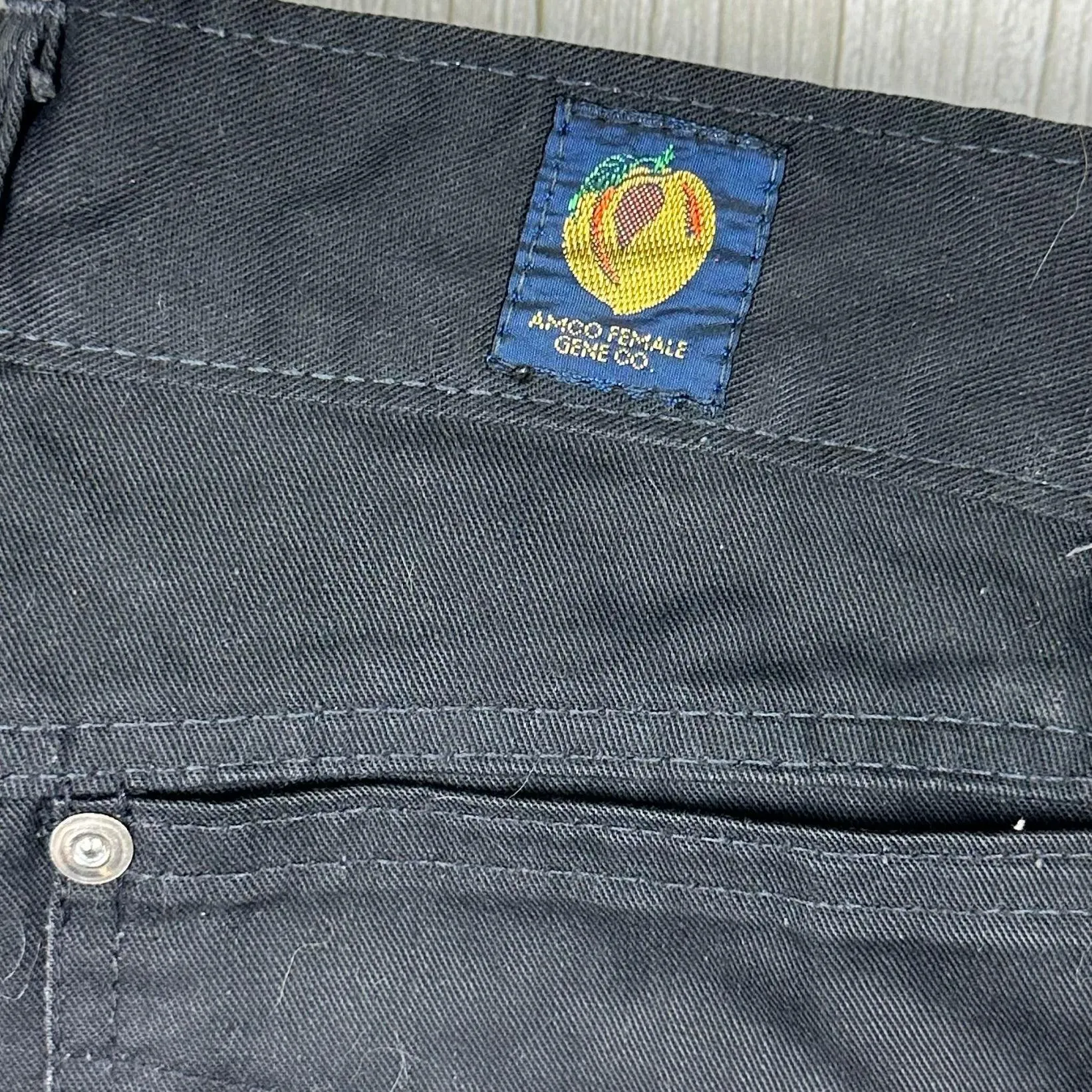 1970's AMCO Peaches Vintage Rare Australian Made Black Jeans