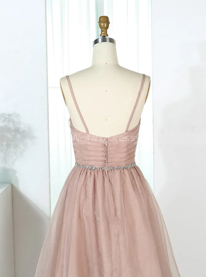 A-line Bridesmaid Dresses,Simple Bridesmaid Dress,Organza Bridesmaid Dress,BD00290