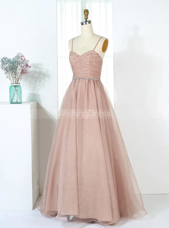 A-line Bridesmaid Dresses,Simple Bridesmaid Dress,Organza Bridesmaid Dress,BD00290