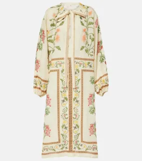 Agua by Agua Bendita Zircon Bisuter√É¬≠a floral linen kaftan