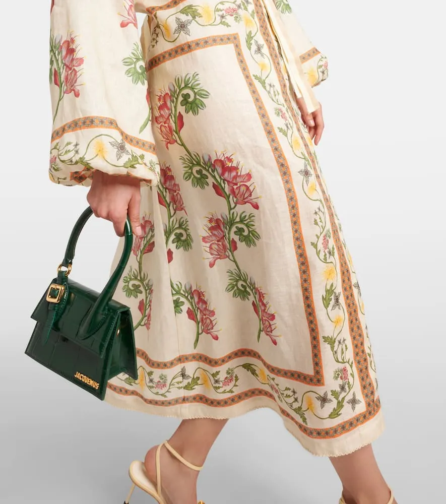 Agua by Agua Bendita Zircon Bisuter√É¬≠a floral linen kaftan