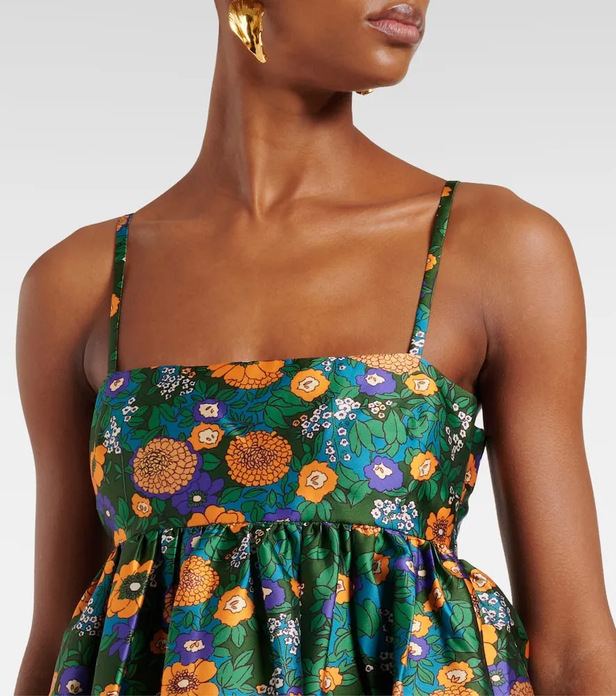 Al√É¬©mais Printed open-back midi dress