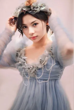Blue Ethereal Tulle Dress - Gloria