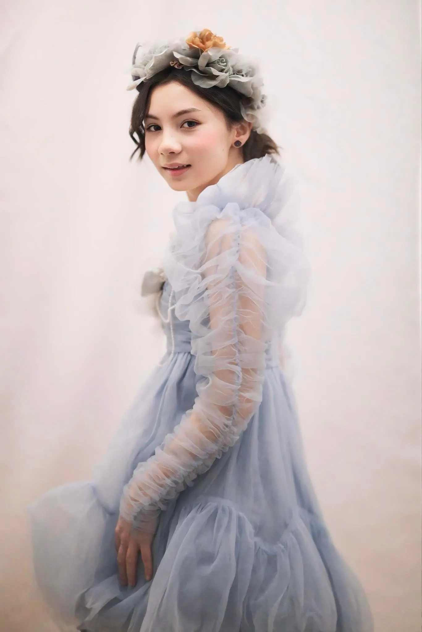 Blue Ethereal Tulle Dress - Gloria
