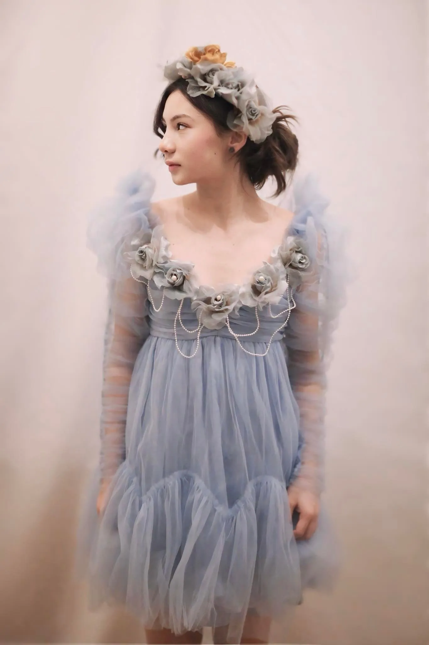 Blue Ethereal Tulle Dress - Gloria