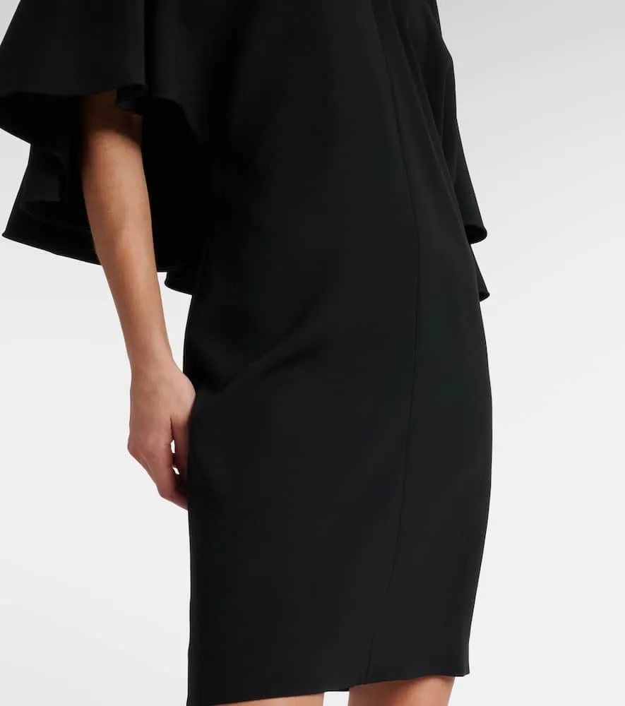 Chloe Caped cr√É¬™pe minidress