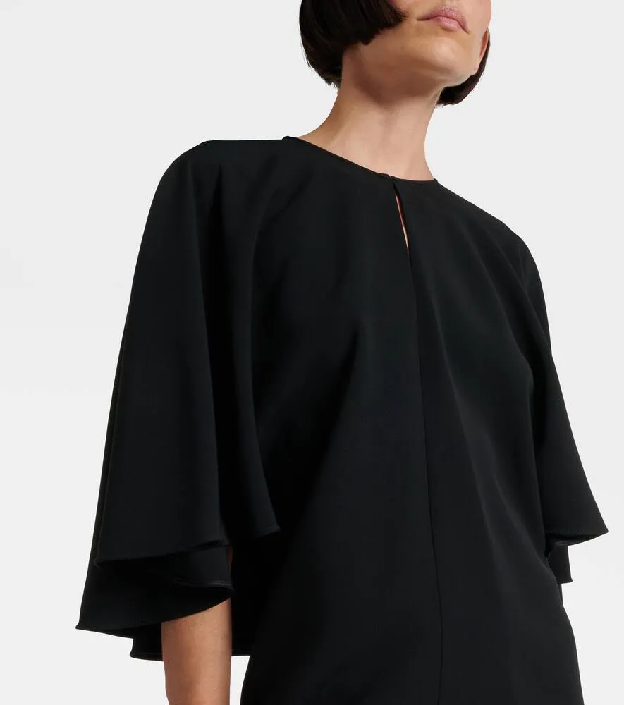 Chloe Caped cr√É¬™pe minidress
