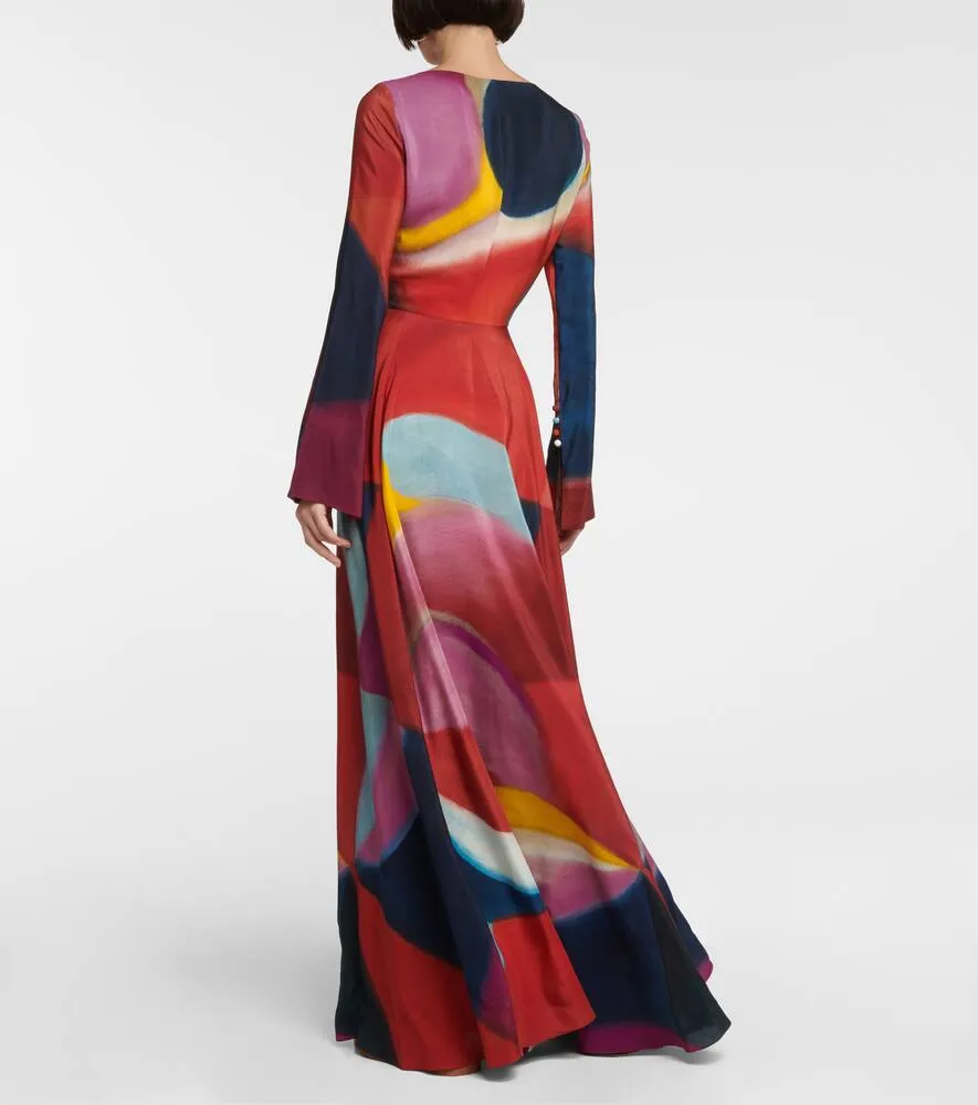 Chloe Printed silk maxi dress