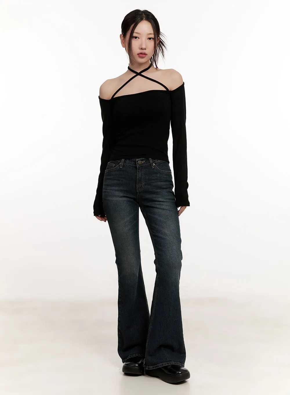 Claire Slim-Fit Flared Jeans CM507
