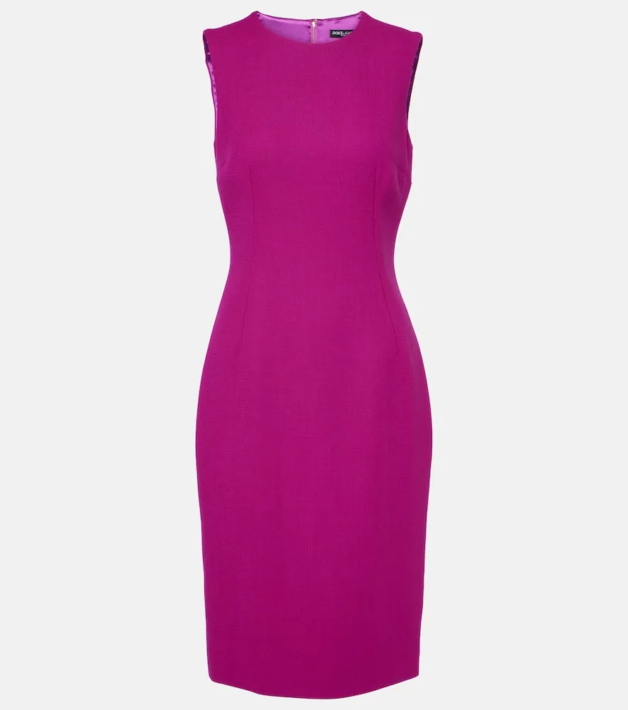 Dolce&Gabbana Wool crepe minidress