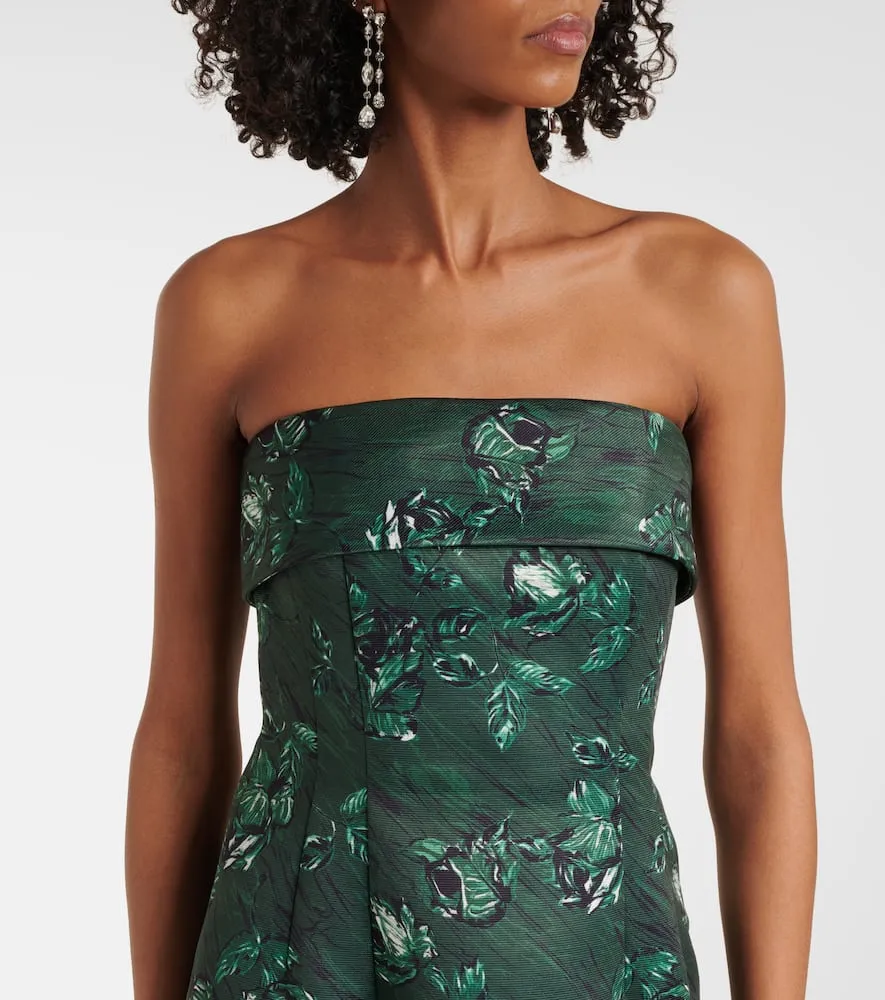 Emilia Wickstead Keeley floral bustier dress