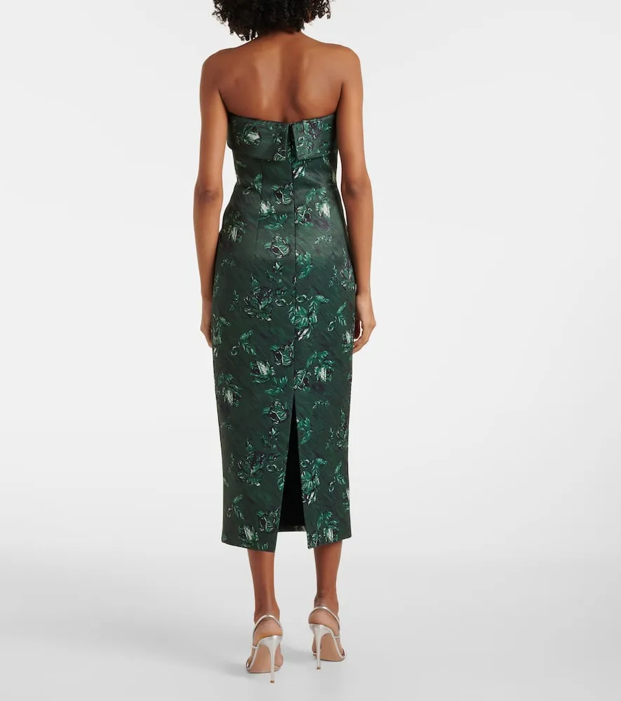 Emilia Wickstead Keeley floral bustier dress