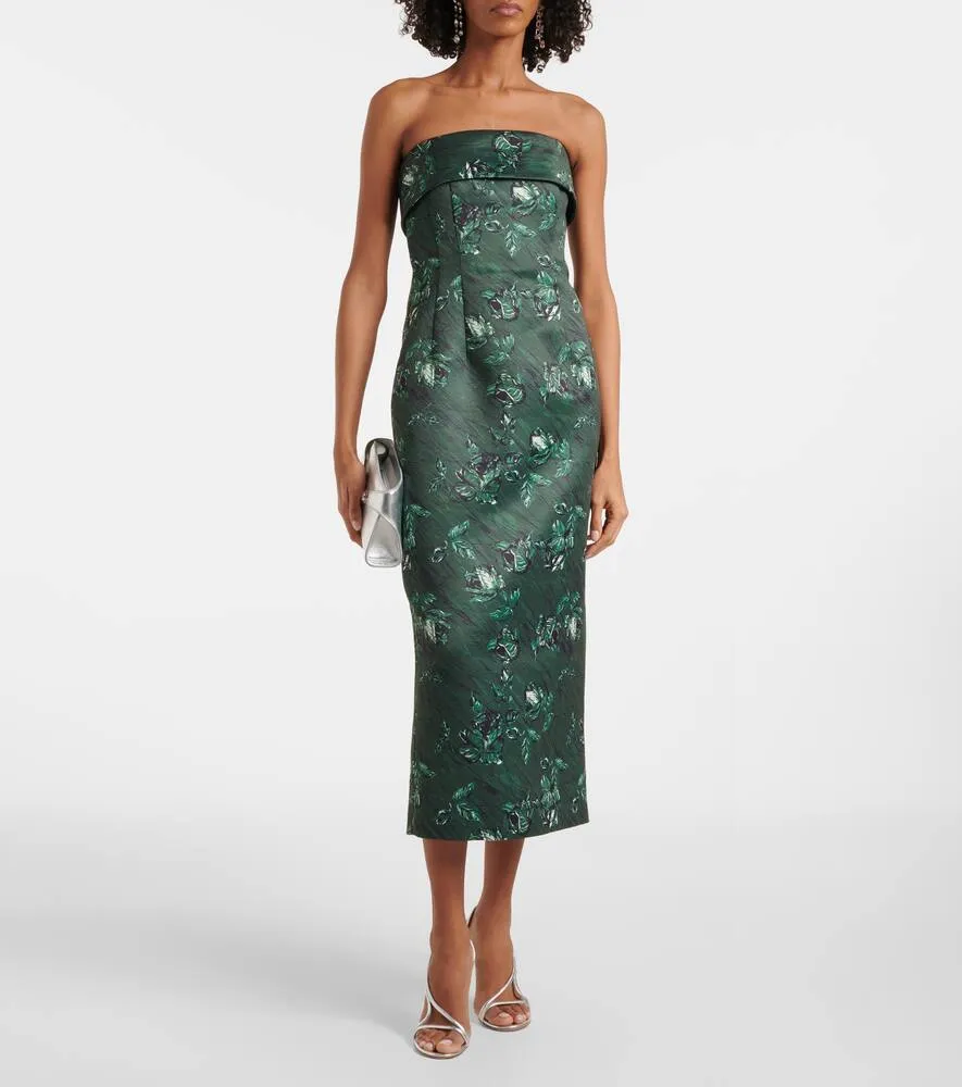 Emilia Wickstead Keeley floral bustier dress
