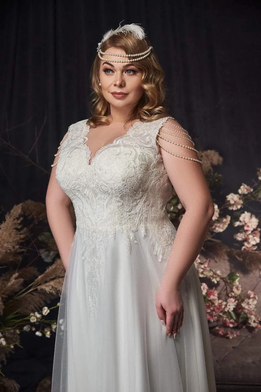 Empire Wedding Dress With Lace