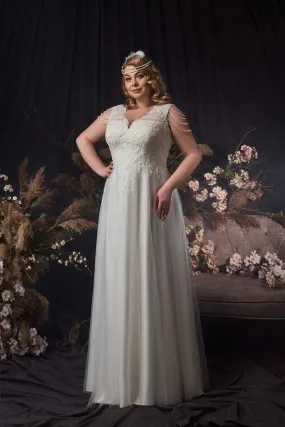 Empire Wedding Dress With Lace