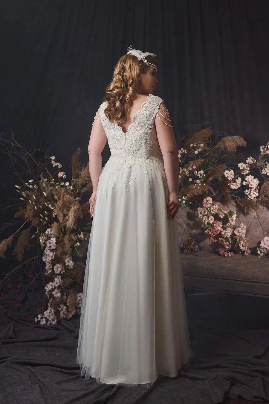 Empire Wedding Dress With Lace