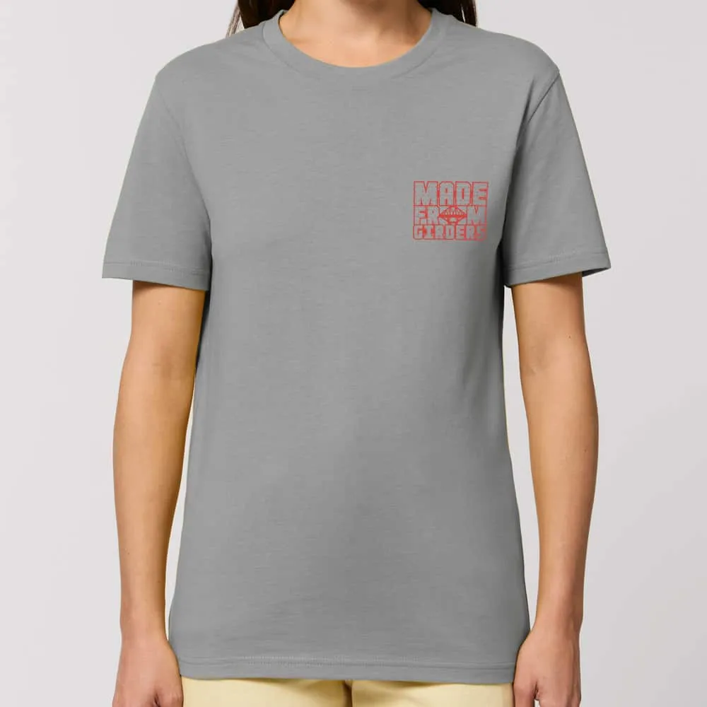 Forth Bridges Girders Unisex T-shirt - pale grey