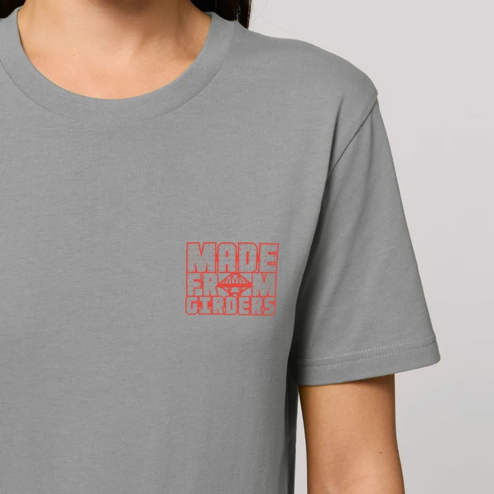 Forth Bridges Girders Unisex T-shirt - pale grey