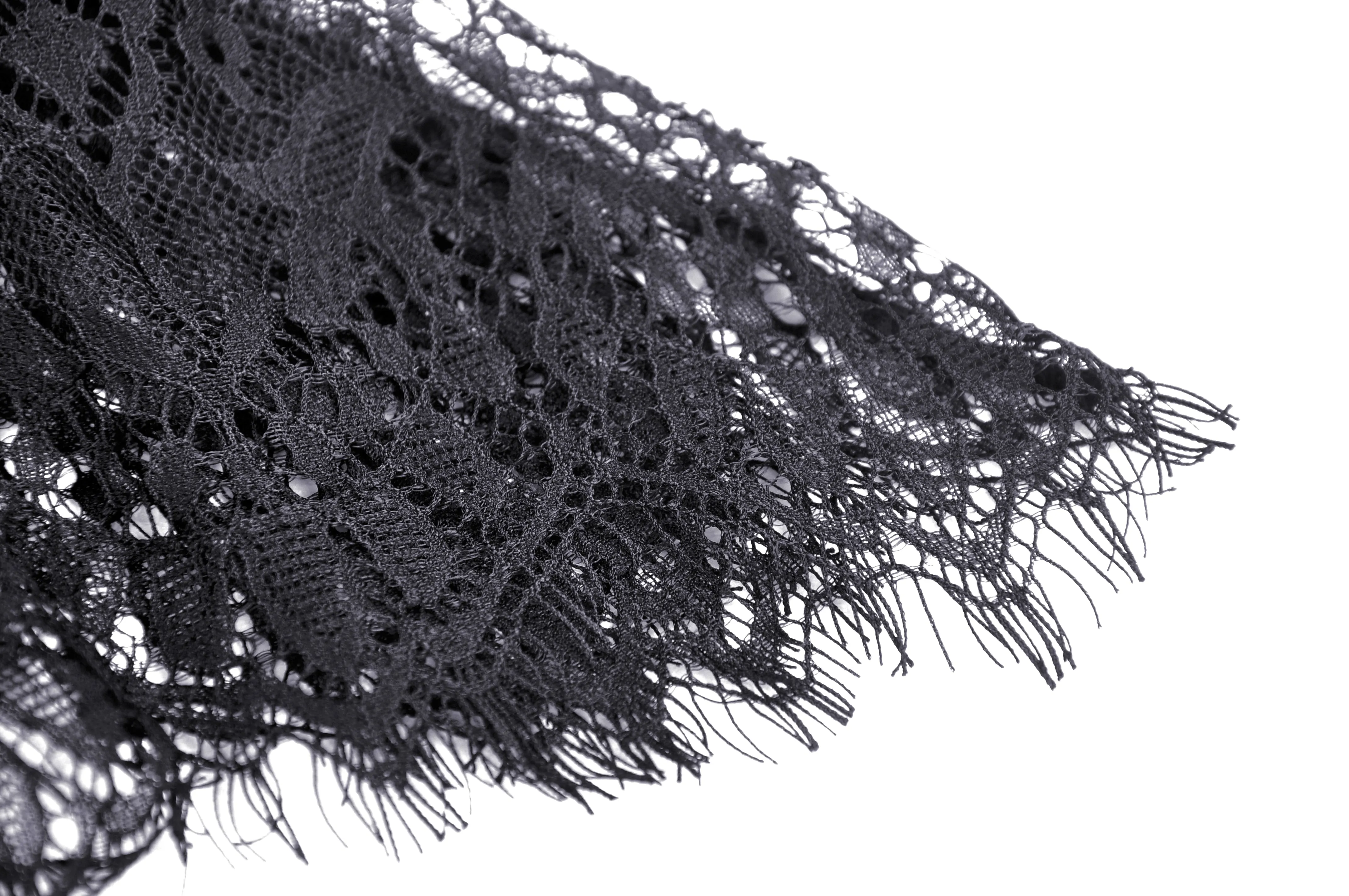 Gothic luxe court jacquard-lace empire waist skirt KW202