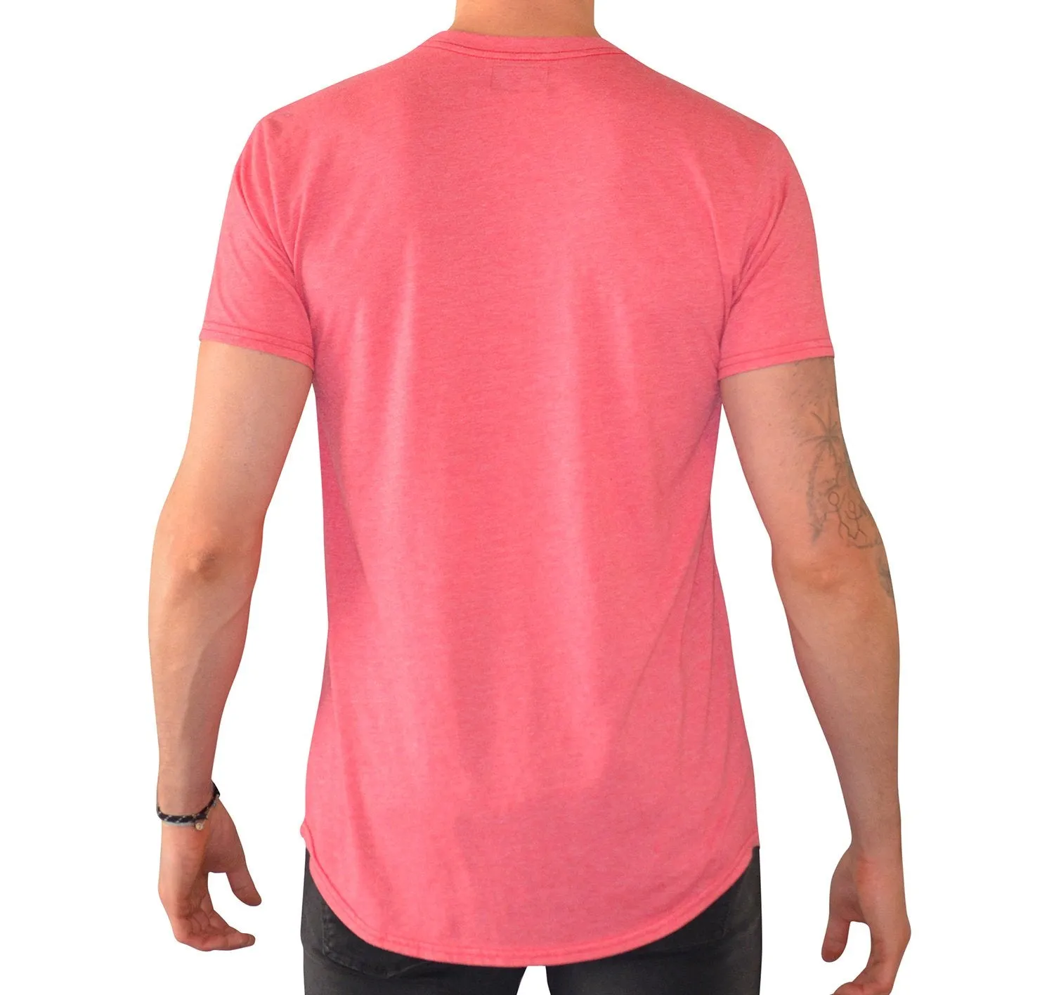 Have It Tall  Curved Hem Soft Blend T Shirt
