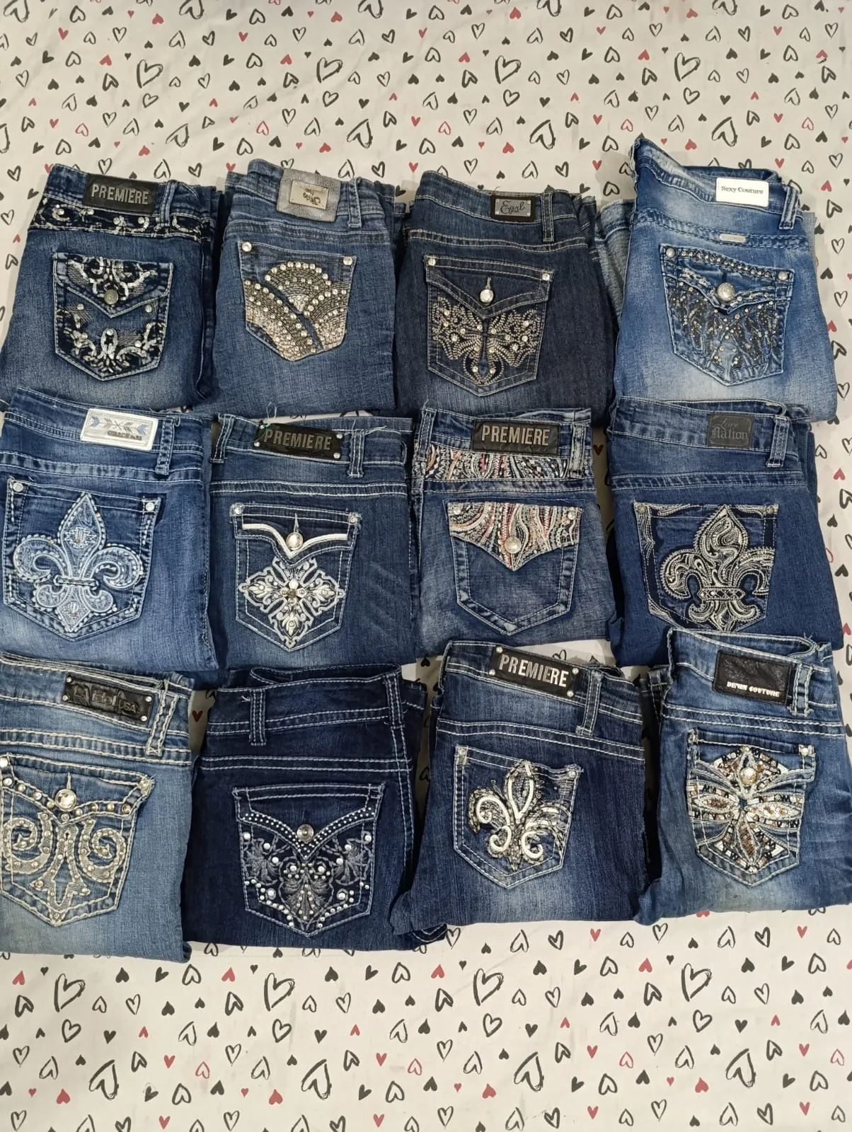 HD027 Ladies Y2K Flared Jeans - 24 pcs