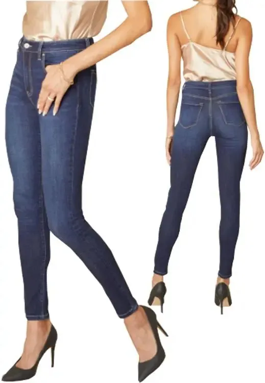 Kancan High Rise Dark Skinny Jeans