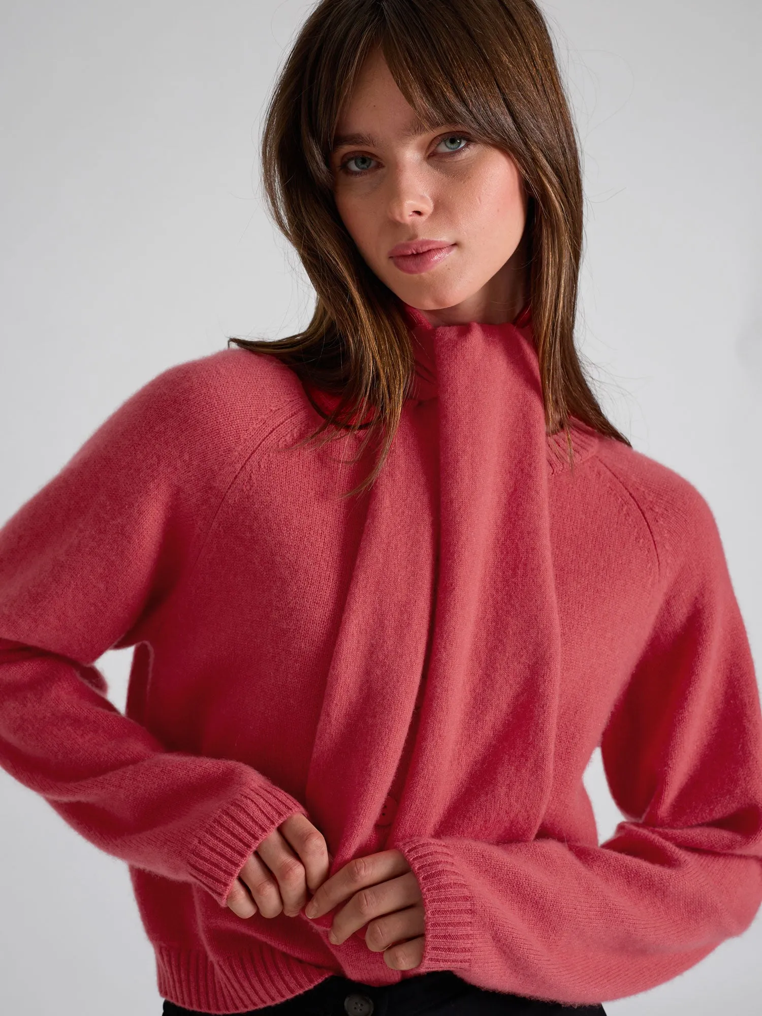 Kashmircardigan "Randi" - Coral