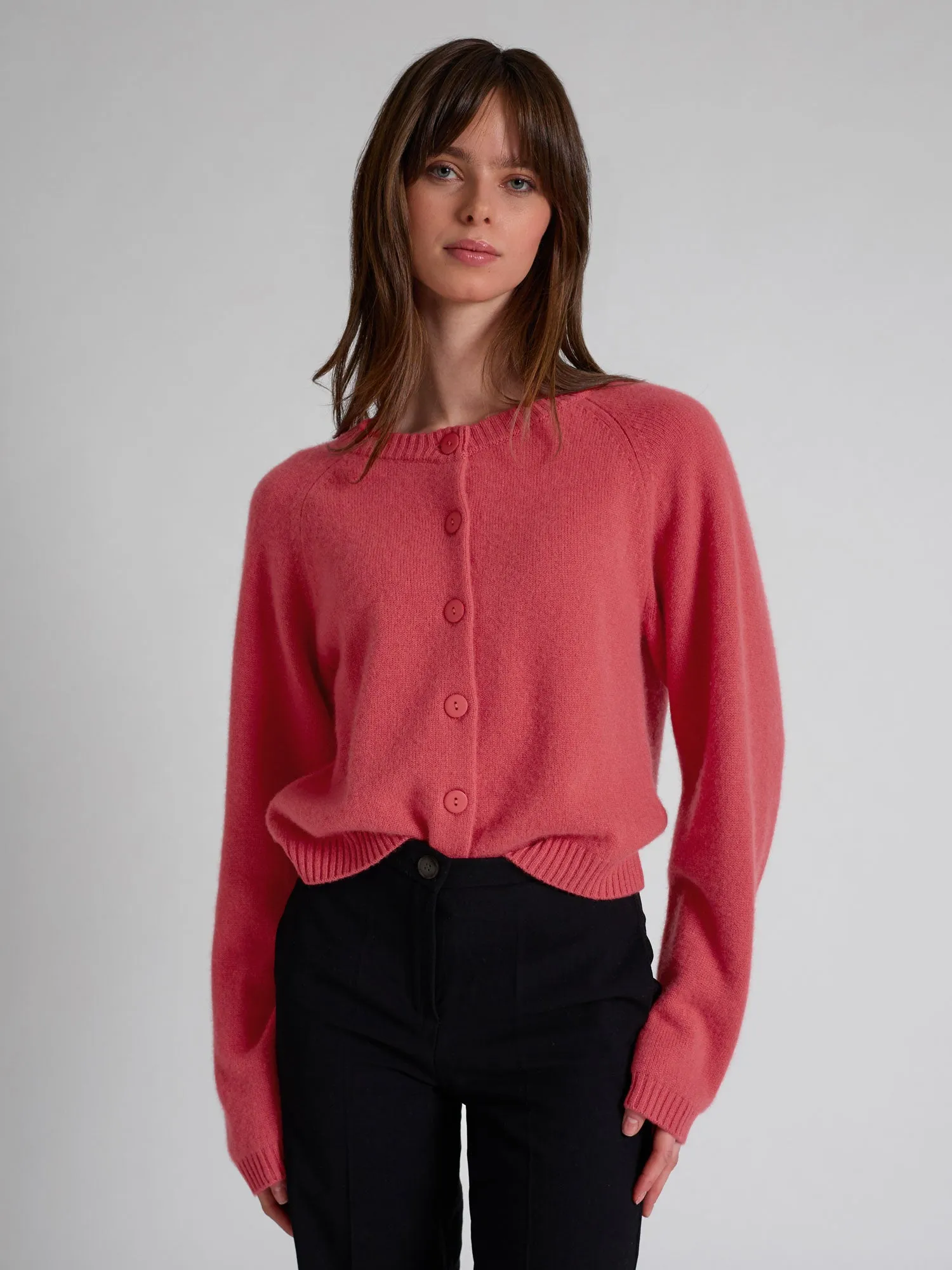 Kashmircardigan "Randi" - Coral