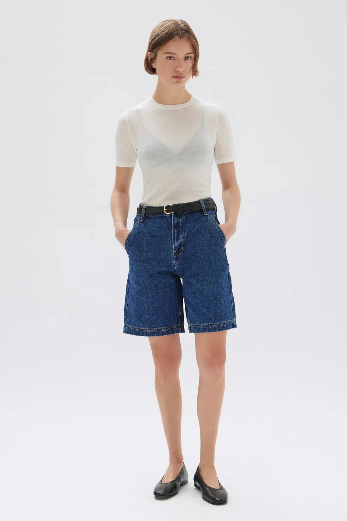 LONGLINE DENIM  SHORT | HERITAGE BLUE