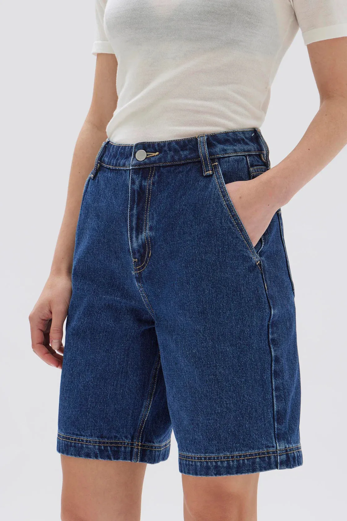 LONGLINE DENIM  SHORT | HERITAGE BLUE