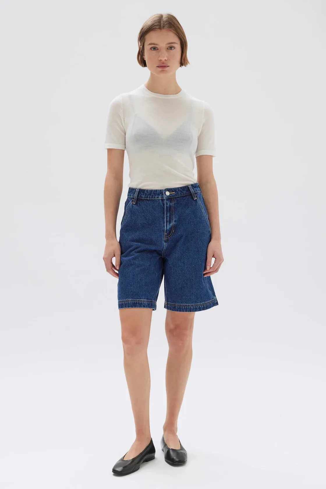 LONGLINE DENIM  SHORT | HERITAGE BLUE