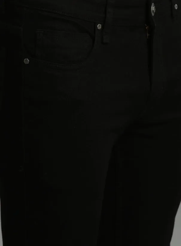 Men Black Skinny Fit Mid-Rise Clean Look Stretchable Jeans