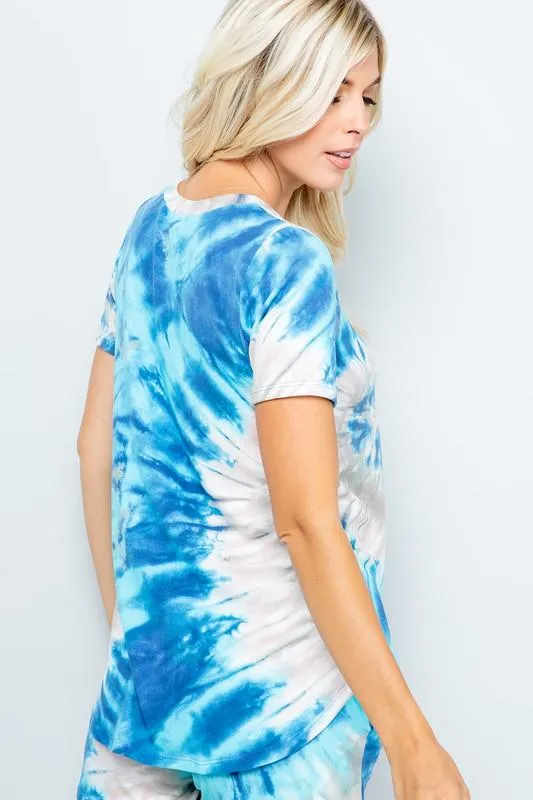 Pre-Order Tie Dye V-Neck Top