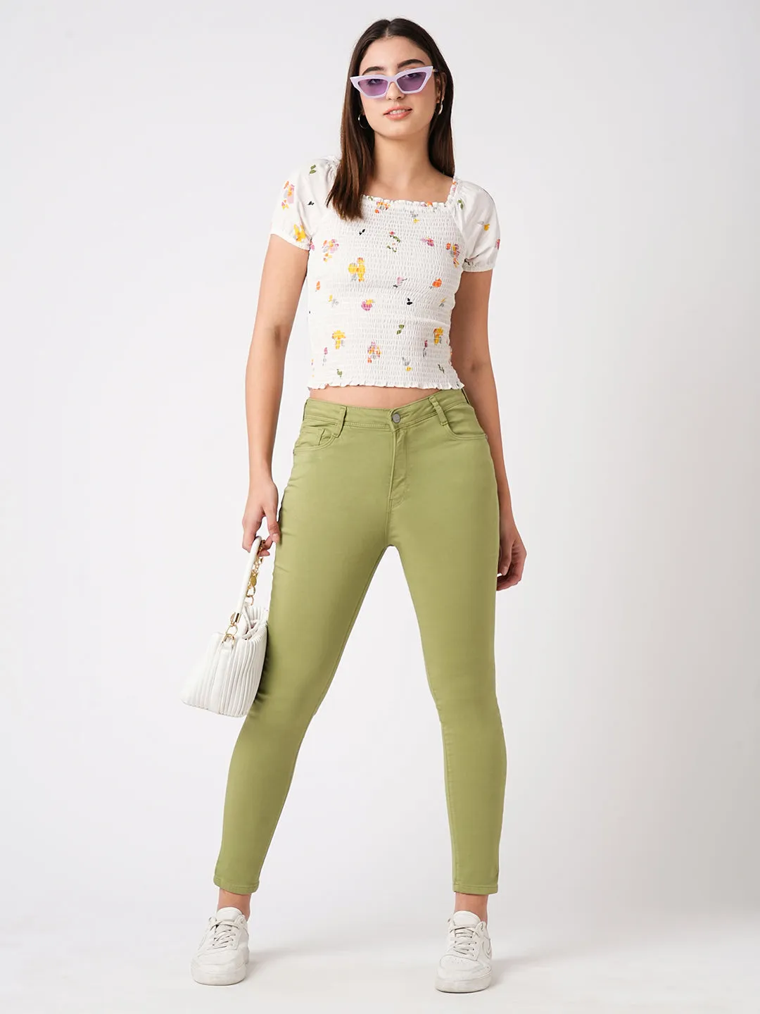 Women High-Rise Skinny Fit Jeans