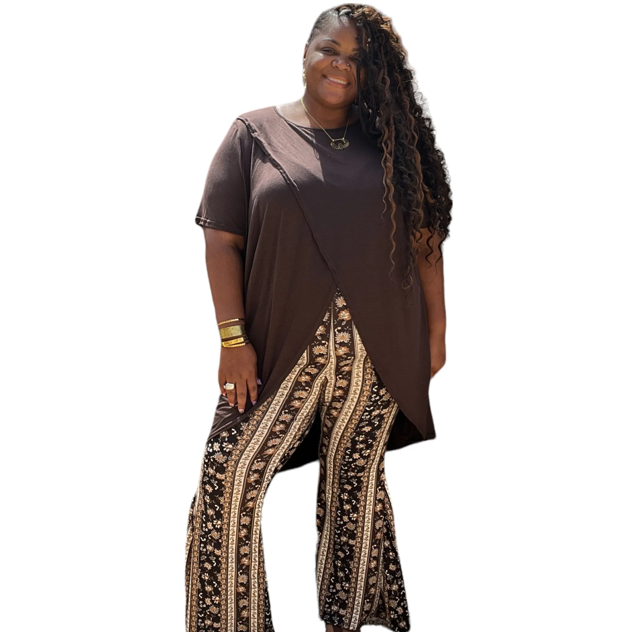 Women’s Hi-Low Tulip Hem Top